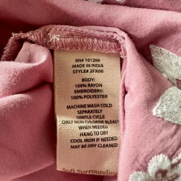Soft Surroundings Briony Dress Dusty Rose Size XS - Picture 6 of 12